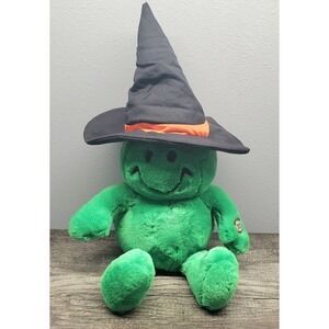 Vtg Dandee Tickle Tickle Wiggle Wiggle Green Smiley Face Plush Witch Talking